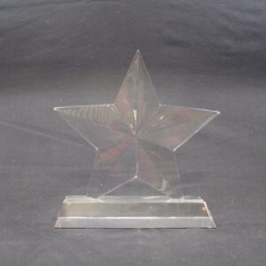 Crystal Glass Trophy - Star