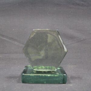 Recycled Glass Trophy - Hexagon