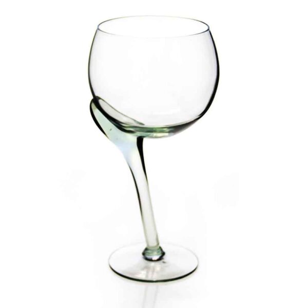 Crooked Large Red Wine Glass - Off Centre Stem