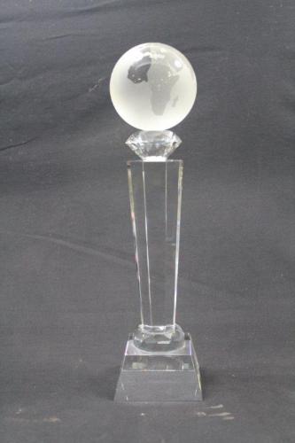Custom Designed Crystal Glass Trophies